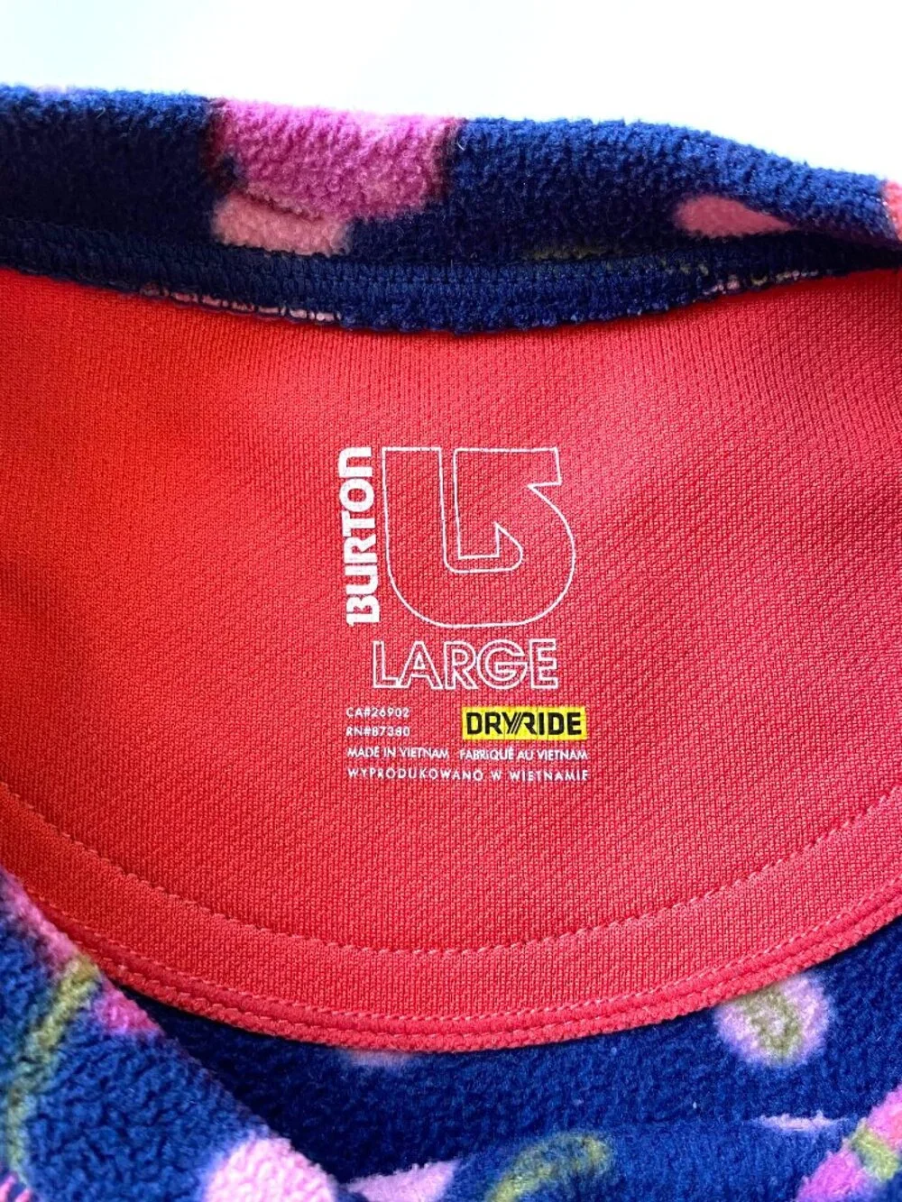 Burton Girls Fleece Base Layer Set Size Large Dryride